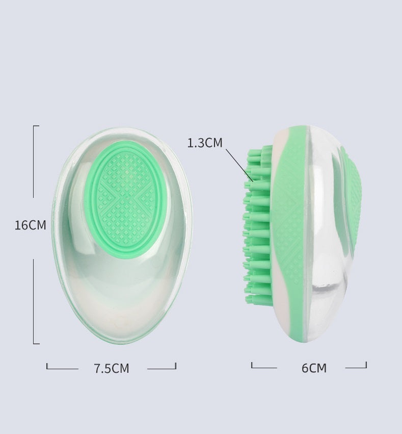 Dog Cat Bath Brush 2-in-1 Pet SPA Massage Comb.