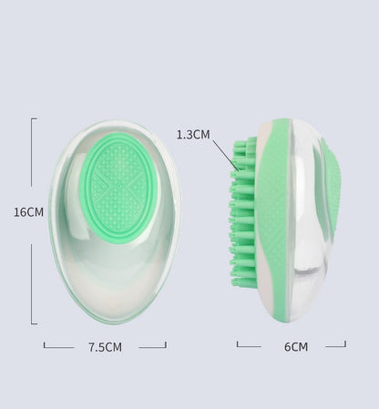 Dog Cat Bath Brush 2-in-1 Pet SPA Massage Comb.