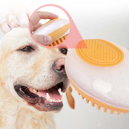 Dog Cat Bath Brush 2-in-1 Pet SPA Massage Comb.