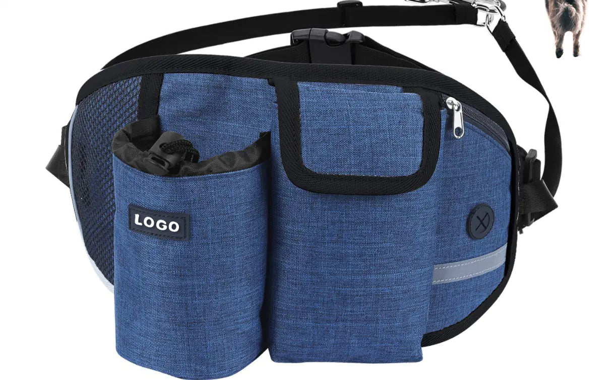 Hands-Free Dog Training Leash with Waist Bag Storage