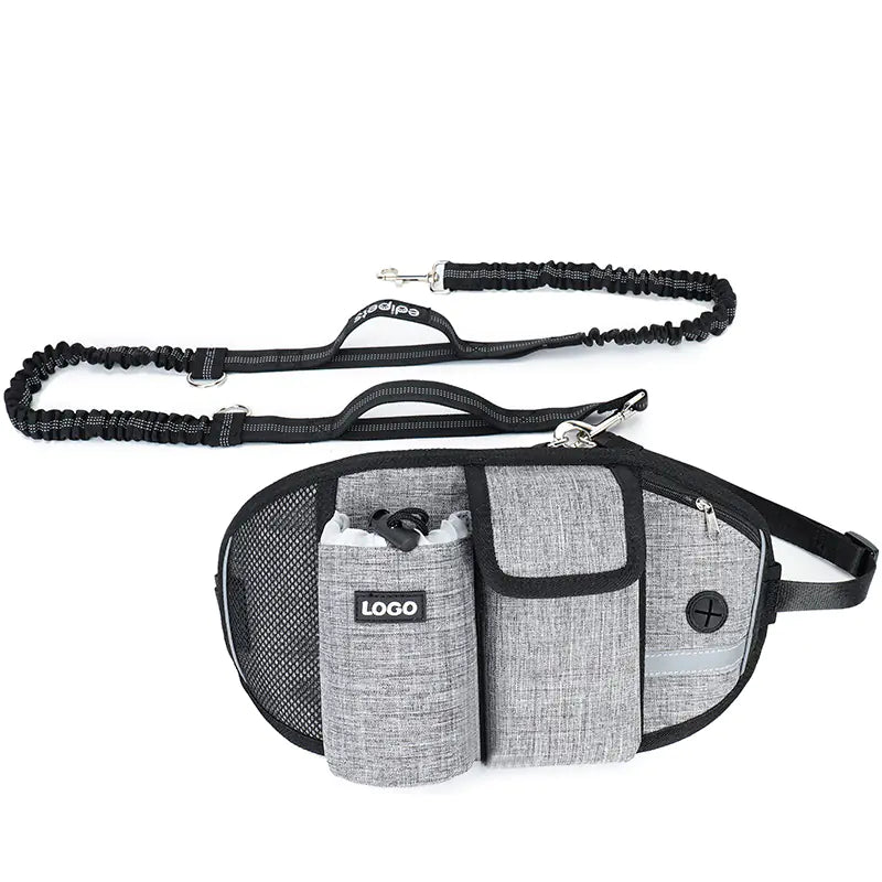 Hands-Free Dog Training Leash with Waist Bag Storage