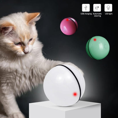 Pet Funny Cat Toy Ball- LED Laser Electronic Rolling ball