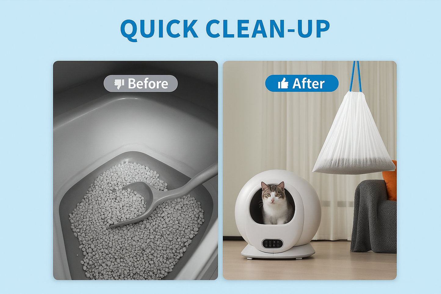Pawshion Automatic Self-Cleaning Cat Litter Box